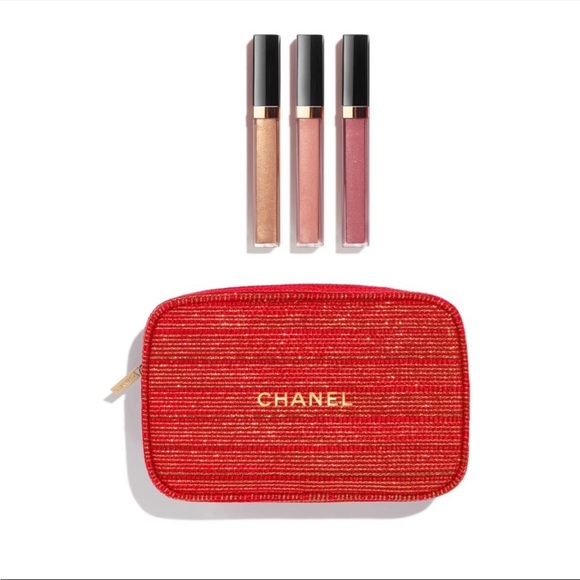 CHANEL 2022 Sheer Genius Lipgloss Trio Holiday Gift Set - Picture 1 of 3